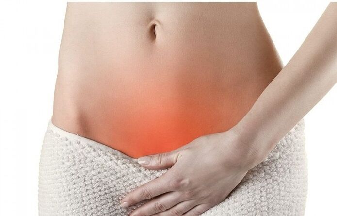 La douleur dans la zone au-dessus du pubis est un signe de cystite aiguë et chronique chez la femme